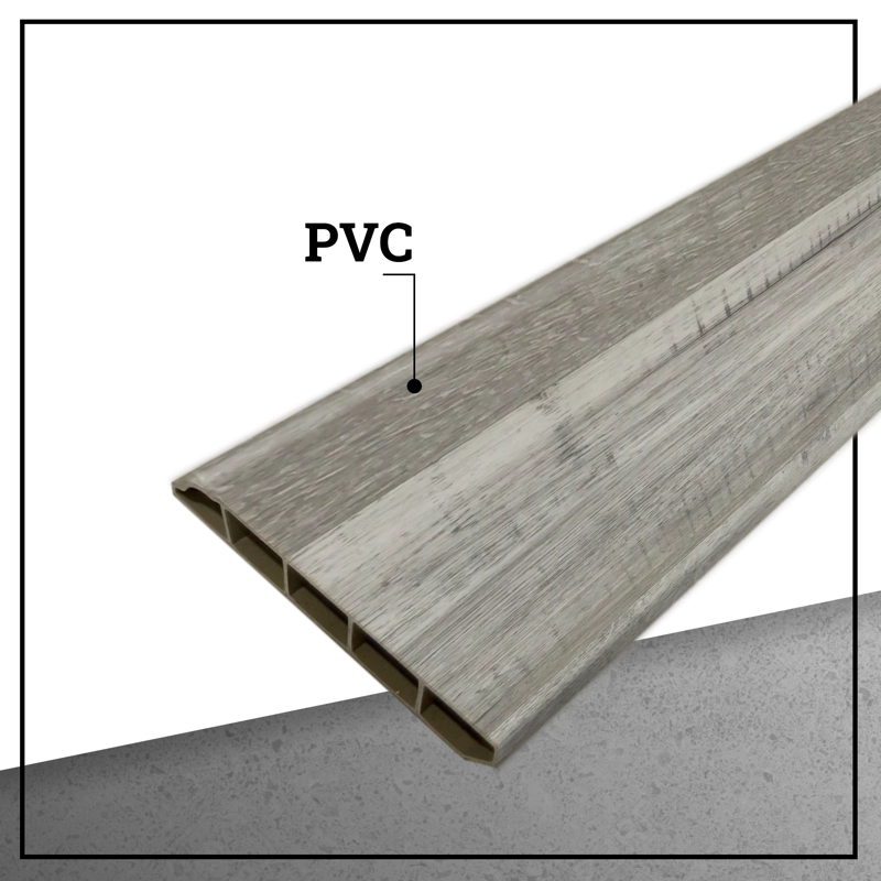 GUARDAPOLVO PVC HOGA 2MT X 80MM GRIS ABSOLUTO - 2
