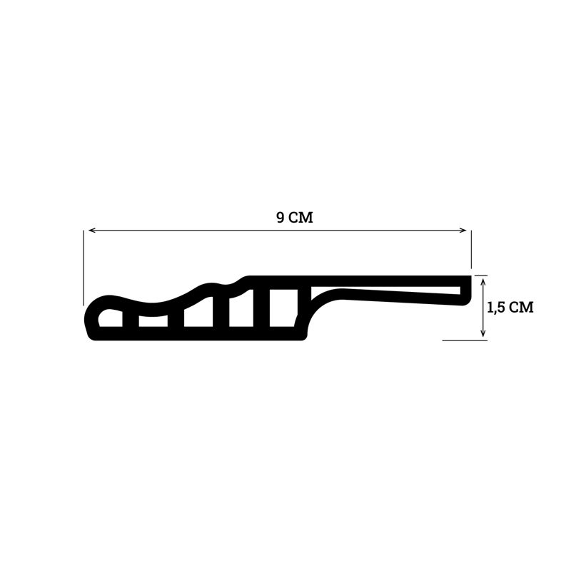 GUARDAPOLVO PVC HOGA 2MT X 90MM HAYA - 5