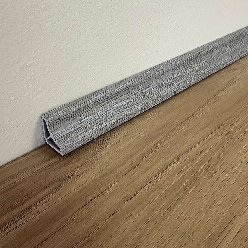 PACK 5 UNIDADES CUARTO RODON CONCAVO 2MT X 15MM GRIS OAK - 2