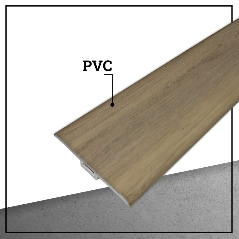 MOLDURA T PVC HOGA 2MT X 45MM CASTAÑO - 2