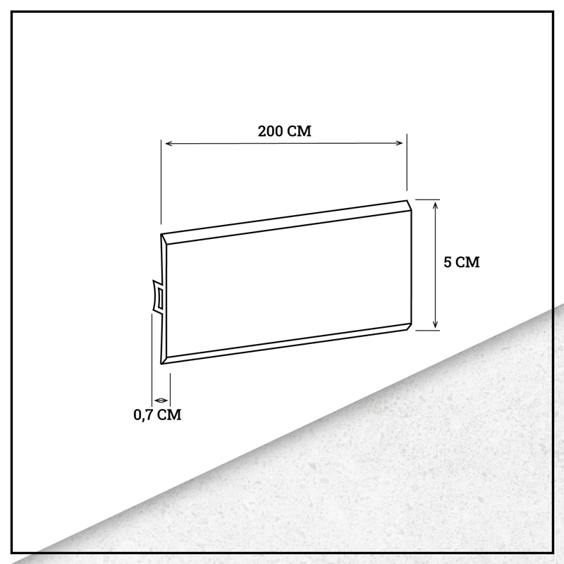 MOLDURA T PVC HOGA 2MT X 45MM CASTAÑO - 4