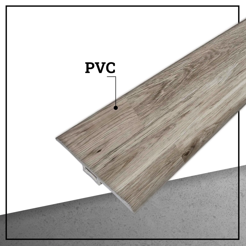 PACK 5 UNIDADES MOLDURA T PVC 2MT X 45MM RUSTICO HAYA - 3