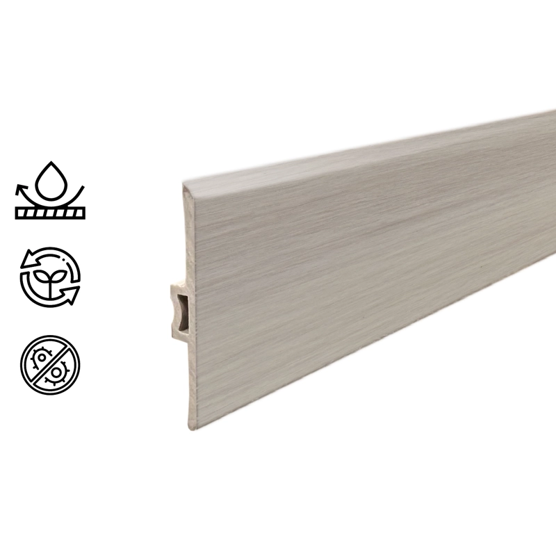 MOLDURA T PVC HOGA 2MT X 45MM BLANCO - 1