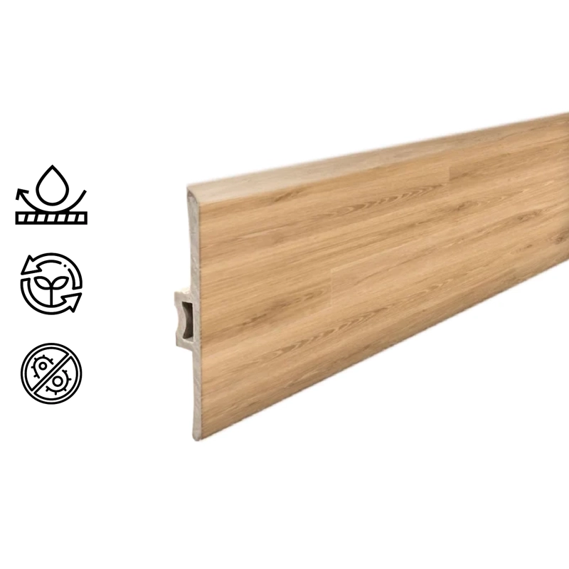 MOLDURA T PVC HOGA 2MT X 45MM ROBLE SUAVE - 1