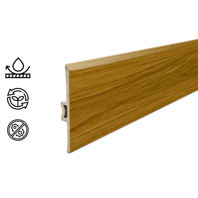 MOLDURA T PVC HOGA 2MT X 45MM HAYA - 1