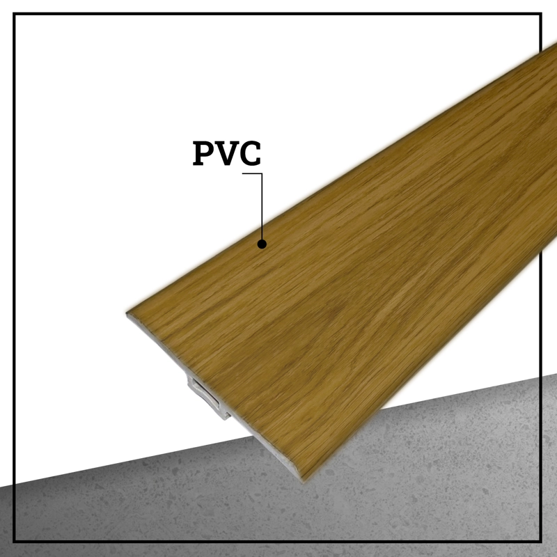 MOLDURA T PVC HOGA 2MT X 45MM HAYA - 2