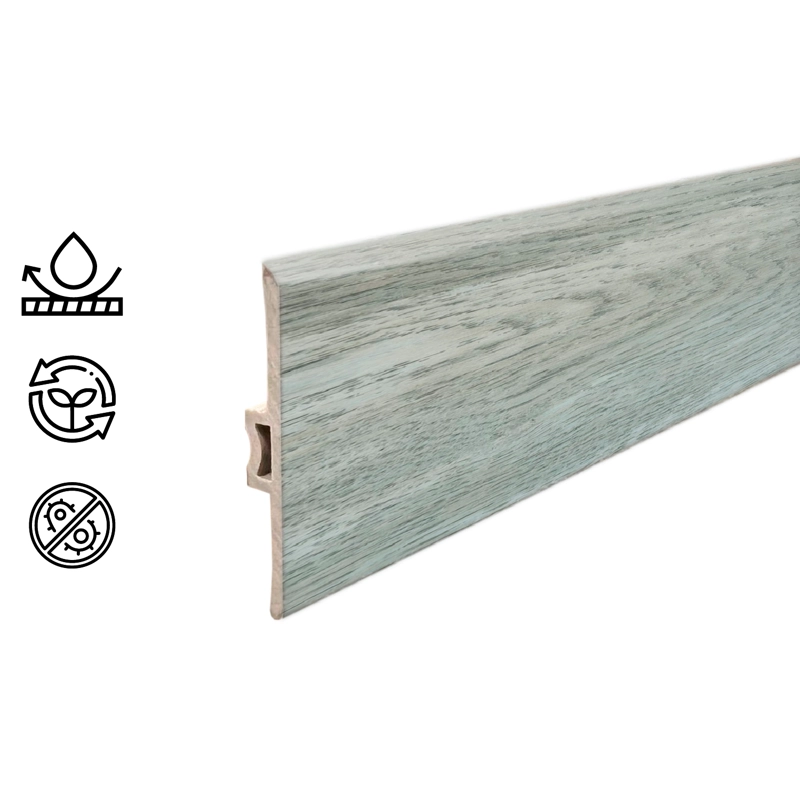 PACK 5 UNIDADES MOLDURA T PVC 2MT X 45MM BEIGE MILAN - 1