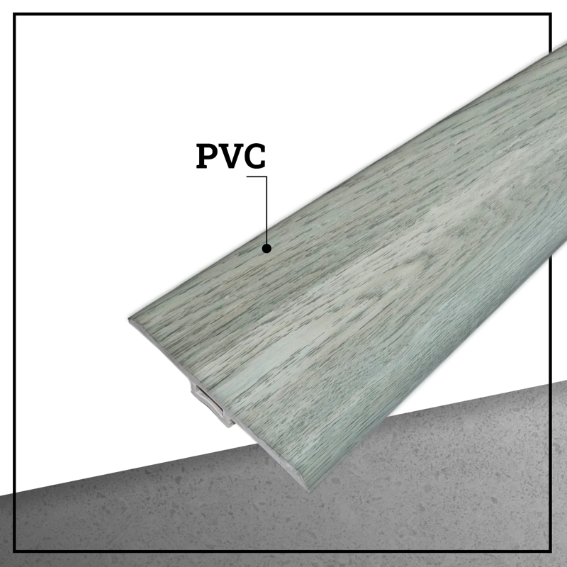 PACK 5 UNIDADES MOLDURA T PVC 2MT X 45MM BEIGE MILAN - 2