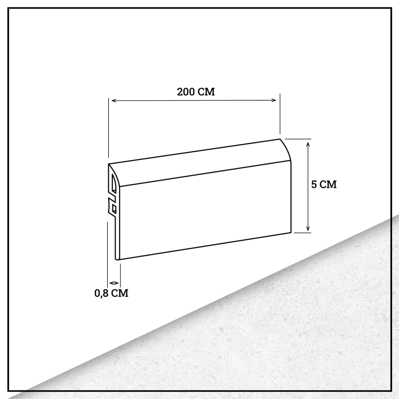 PACK 5 UNIDADES CUBREJUNTA REDUCTOR PVC HOGA 2MT X 45MM ARENA - 4