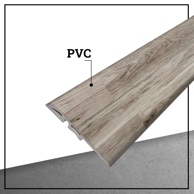 PACK 5 UNIDADES CUBREJUNTA REDUCTOR PVC 2MT X 45MM RUSTICO HAYA - 3