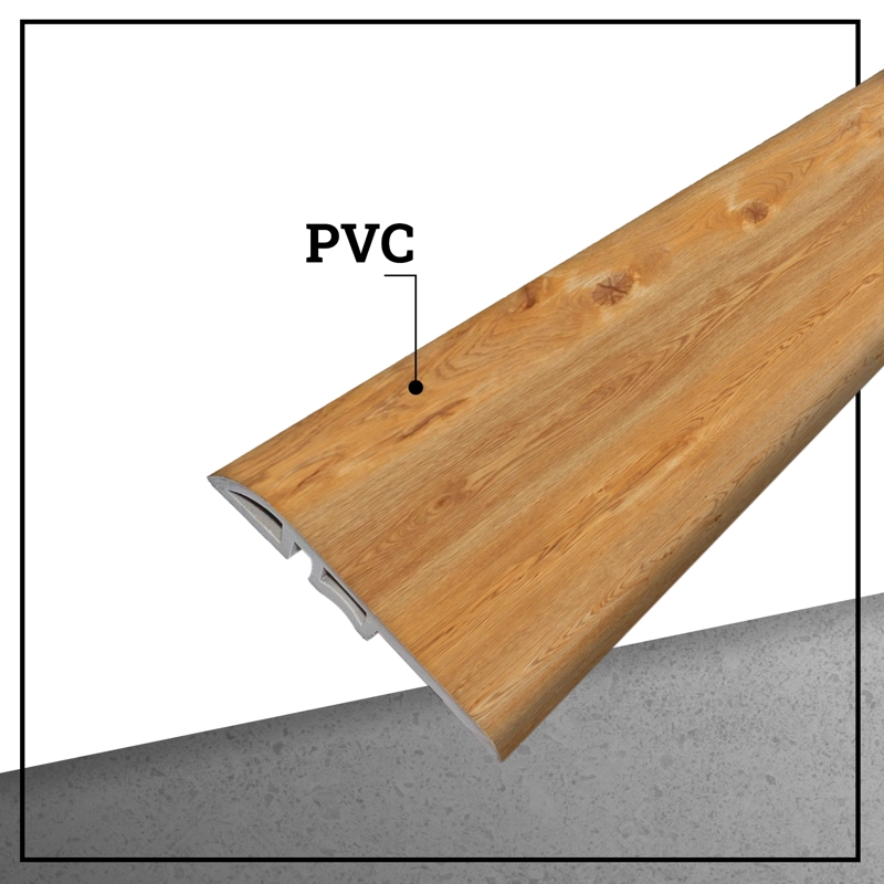 PACK 5 UNIDADES CUBREJUNTA REDUCTOR PVC HOGA 2MT X 45MM BAMBOO - 2