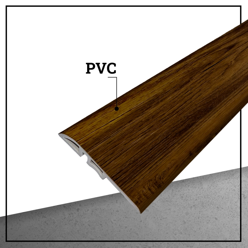 CUBREJUNTA REDUCTOR PVC HOGA 2MT X 45MM CAFE - 3