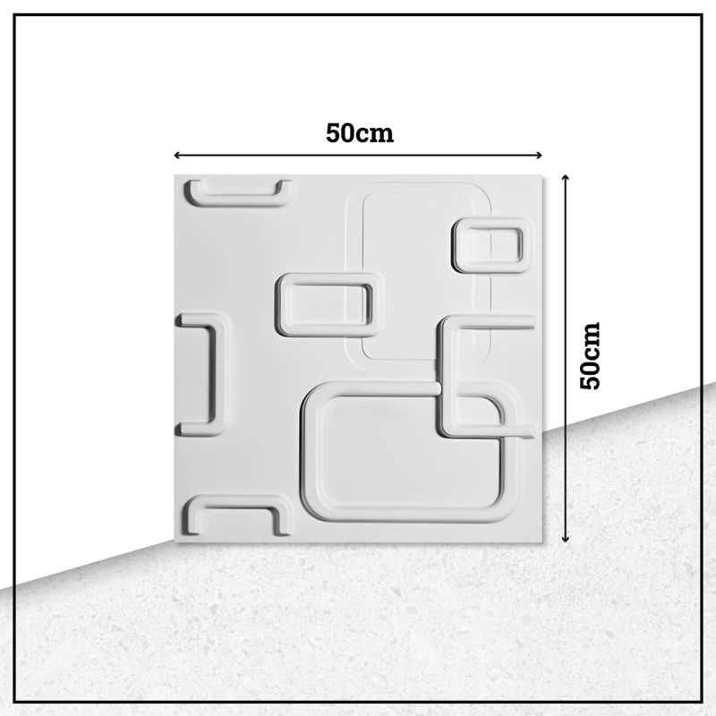 PACK 16 UNIDADES PANEL DECORATIVO ARO 3D PVC - 5