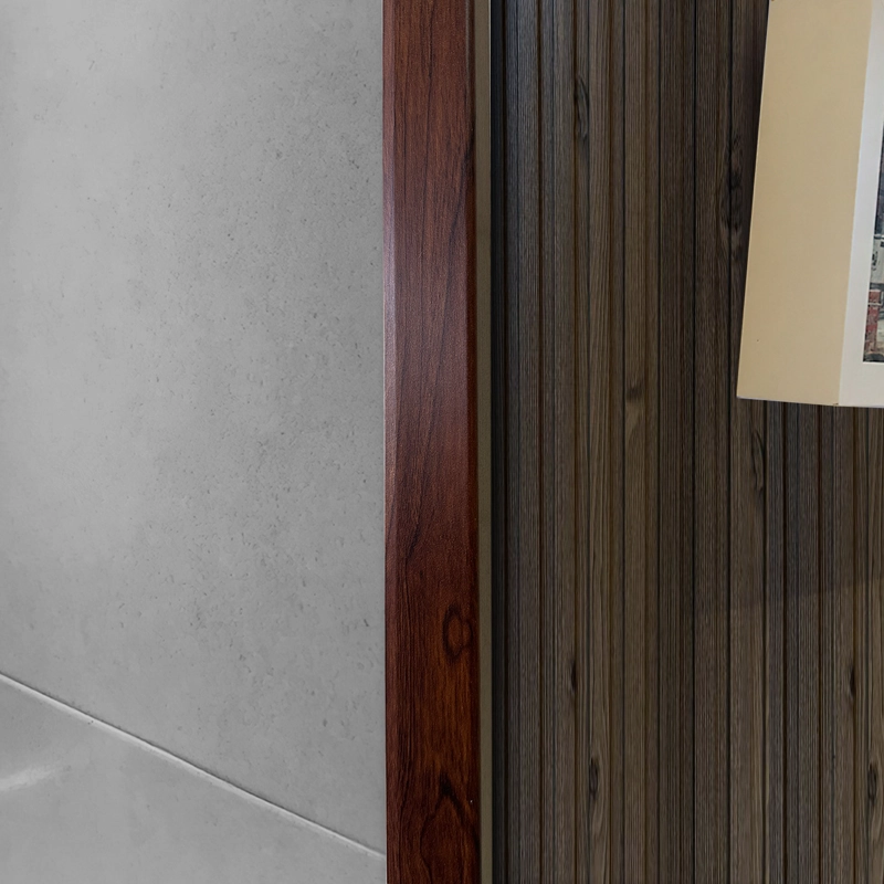PERFIL ANGULO TERMINACION WALL PANEL 30MM X 2,6MT CAFE - 2