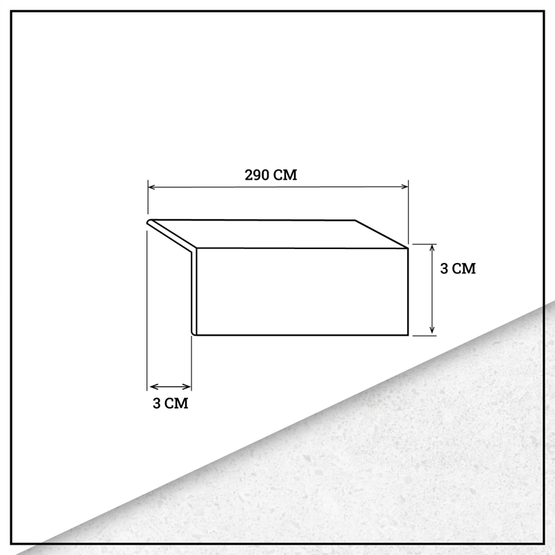 PERFIL ANGULO TERMINACION WALL PANEL 30MM X 2,6MT CAFE - 5