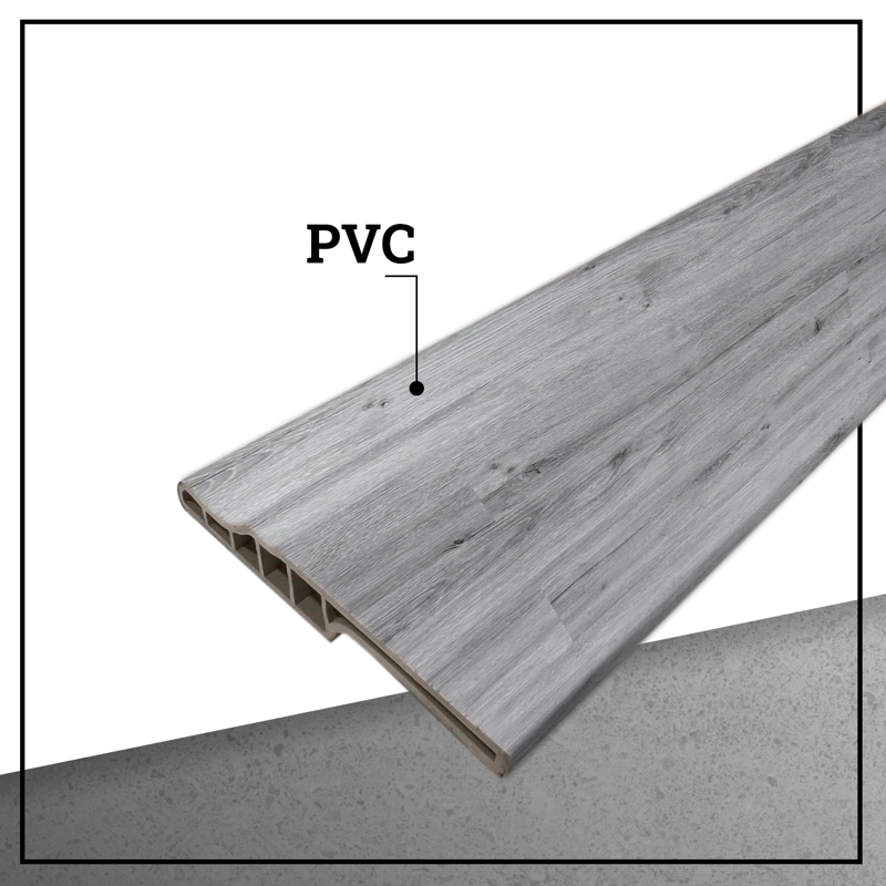PACK 10 UNIDADES GUARDAPOLVO PVC HOGA 2MT X 90MM GRIS LONDRES - 3