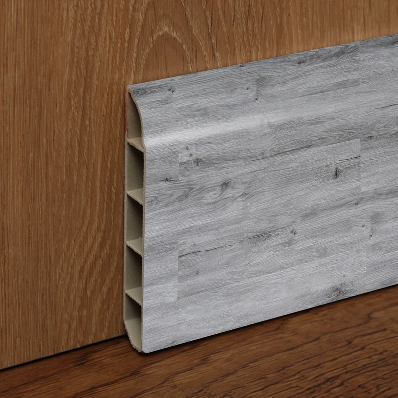 PACK 10 UNIDADES GUARDAPOLVO PVC HOGA 2MT X 80MM GRIS LONDRES - 2