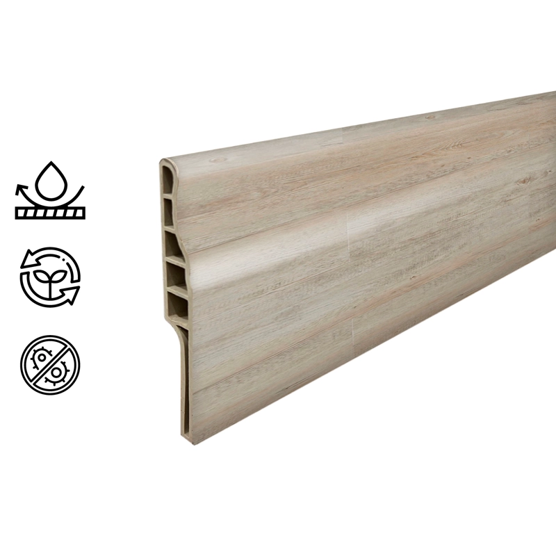 PACK 10 UNIDADES GUARDAPOLVO PVC HOGA 2MT X 90MM BEIGE MANDALA - 1