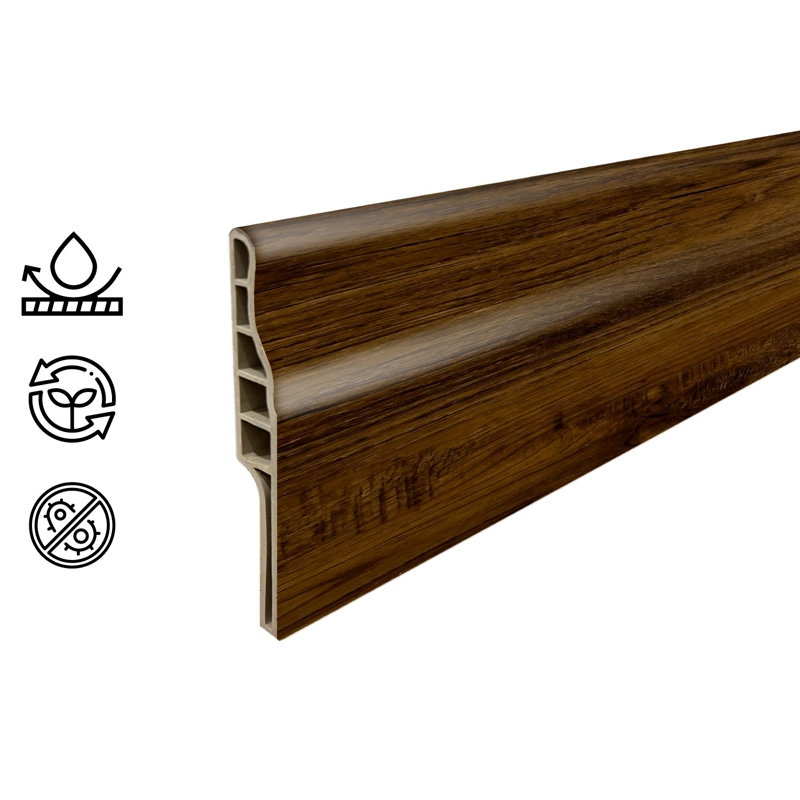 GUARDAPOLVO PVC HOGA 2MT X 90MM CAFE - 1