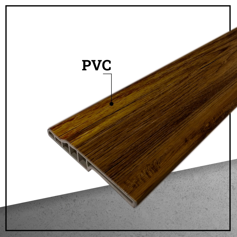 GUARDAPOLVO PVC HOGA 2MT X 90MM CAFE - 2