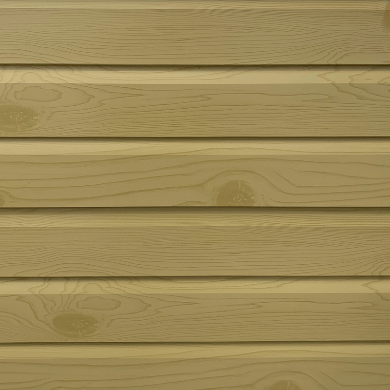 PANEL METAL SIDING REVESTIMIENTO EXTERIOR 2,9M X 38CM X 16MM CAFE  CLARO - 1