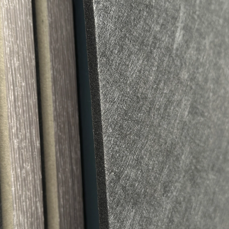 PANEL ACUSTICO REVESTIMIENTO MDF PET 2,4M X 60 CM X 22 MM GRIS OAK - 4