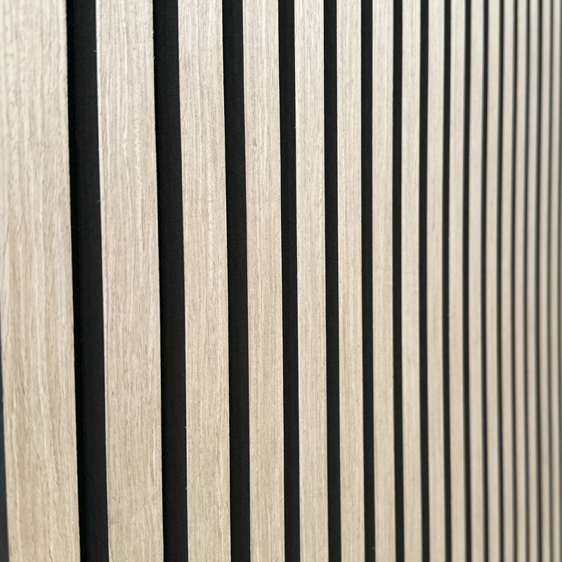 PANEL ACUSTICO REVESTIMIENTO MDF PET 2,4M X 60 CM X 22 MM BLANCO OAK - 4