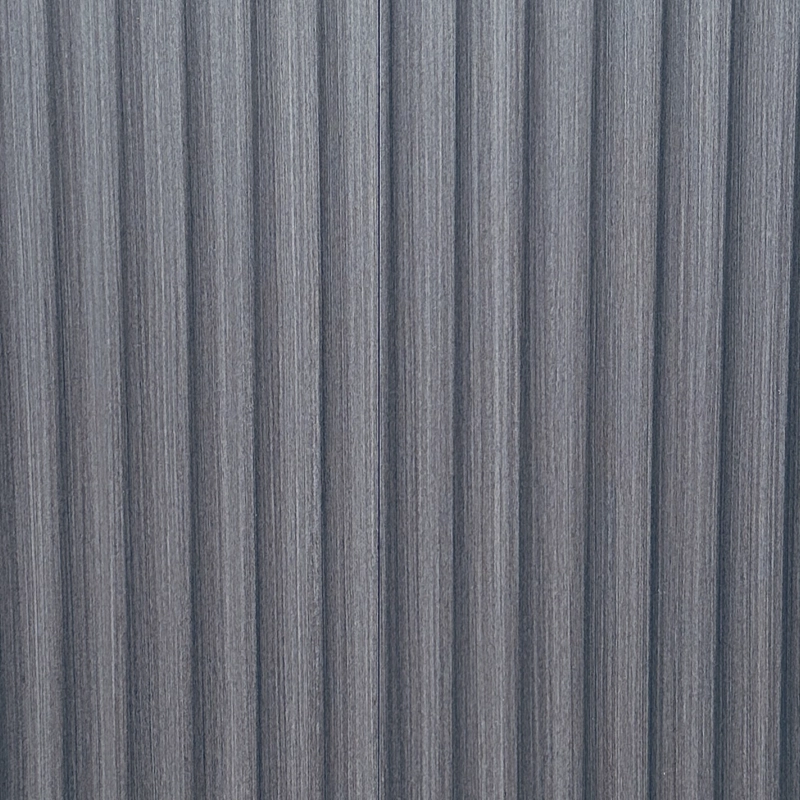 PANEL PVC REVESTIMIENTO CONCAVO 2,9M X 20 CMX 12MM GRIS OAK - 2