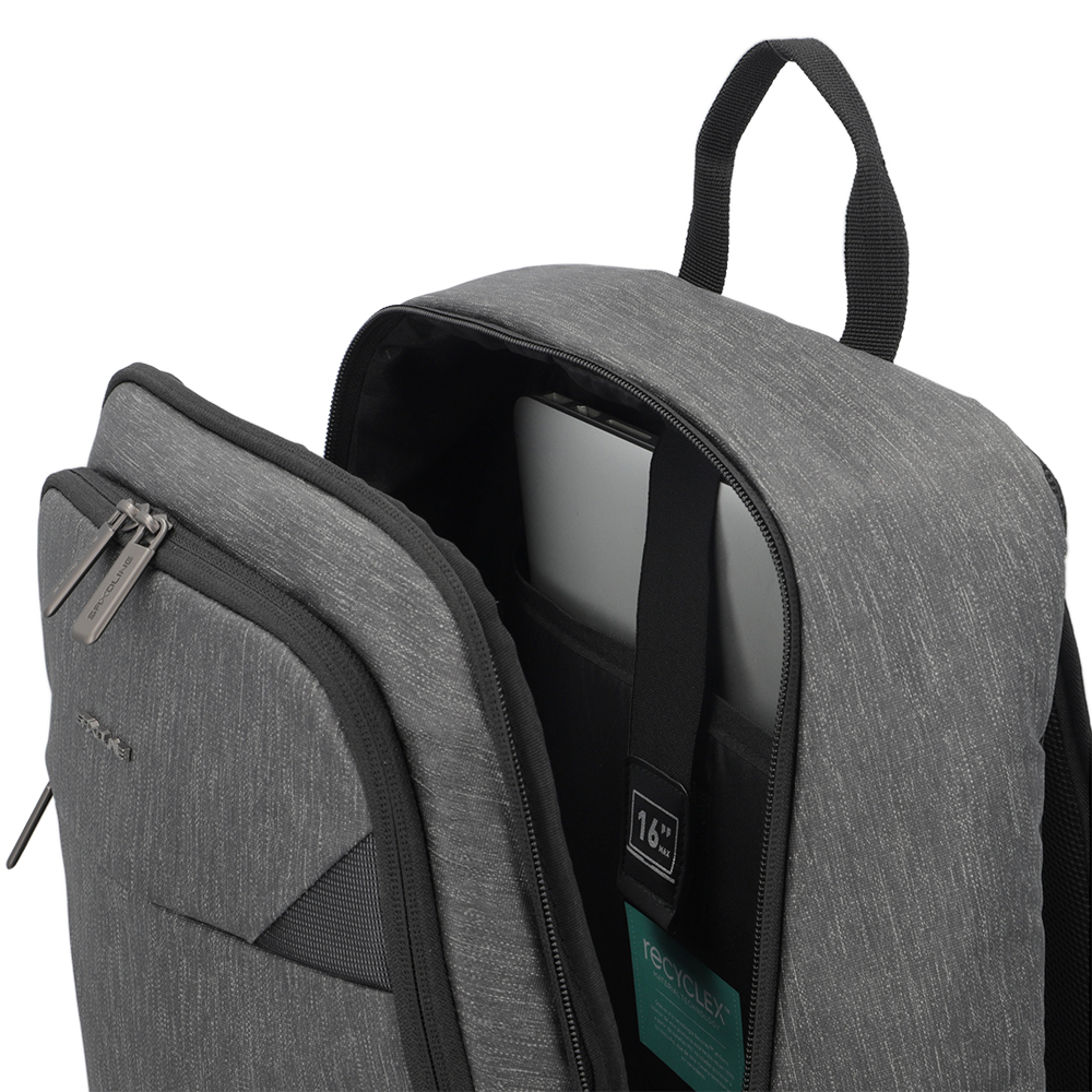 MOCHILA NOTEBOOK SAXOLINE ROAD GRIS 16' - 7