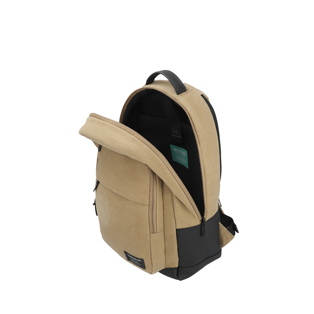 MOCHILA NOTEBOOK SAXOLINE CITY BEIGE 17' - 3