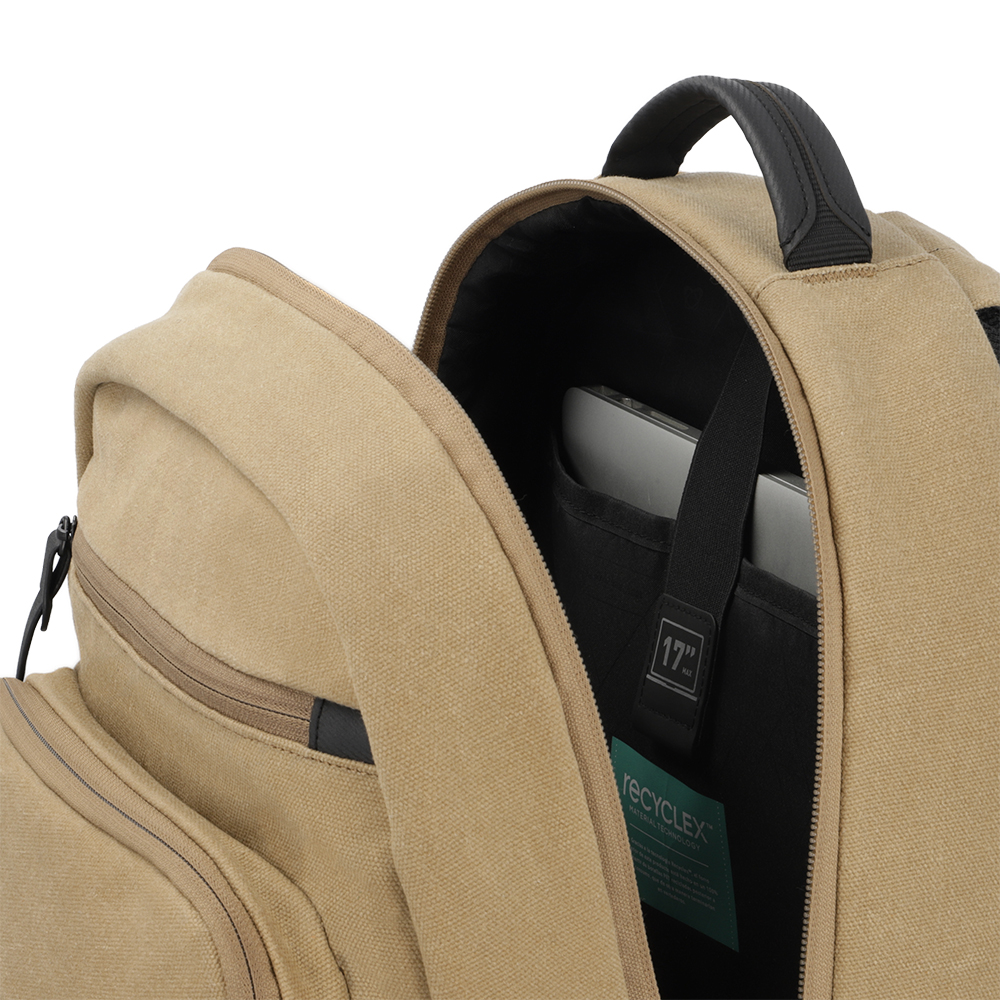 MOCHILA NOTEBOOK SAXOLINE CITY BEIGE 17' - 7