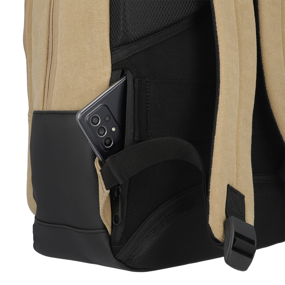 MOCHILA NOTEBOOK SAXOLINE CITY BEIGE 17' - 9