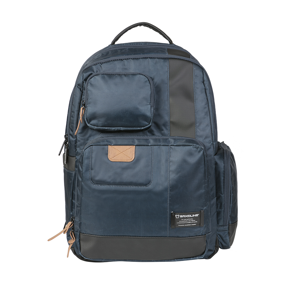 MOCHILA NOTEBOOK SAXOLINE CITY PLUS 3SX AZUL 17' - 1