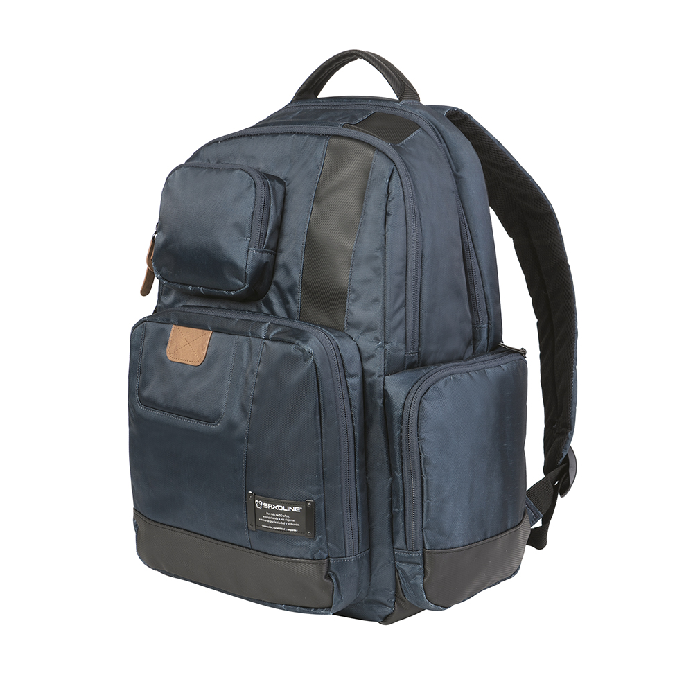 MOCHILA NOTEBOOK SAXOLINE CITY PLUS 3SX AZUL 17' - 2