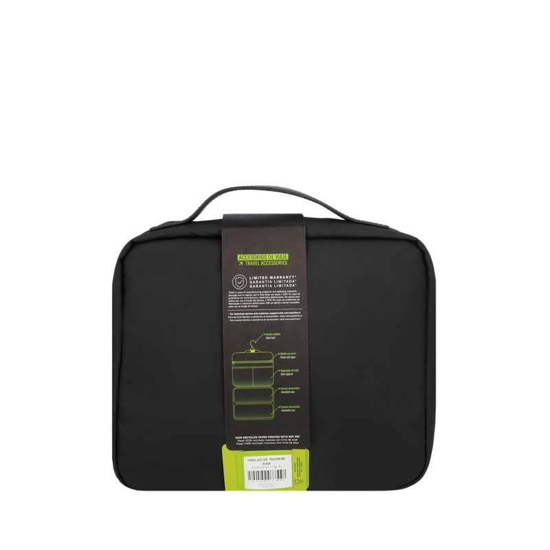 NECESER DE ASEO PARA VIAJE SAXOLINE NEGRO - 7