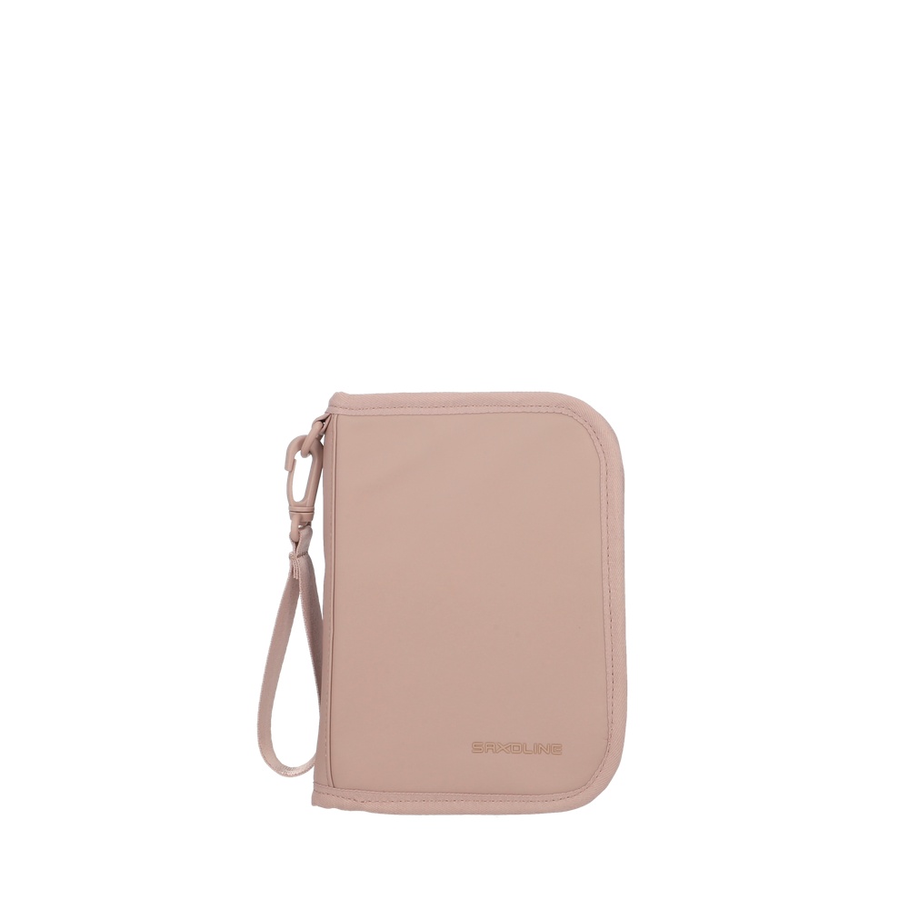 PORTA PASAPORTE ESTUCHE PROTECTOR DE VIAJE SAXOLINE ROSADO - 1