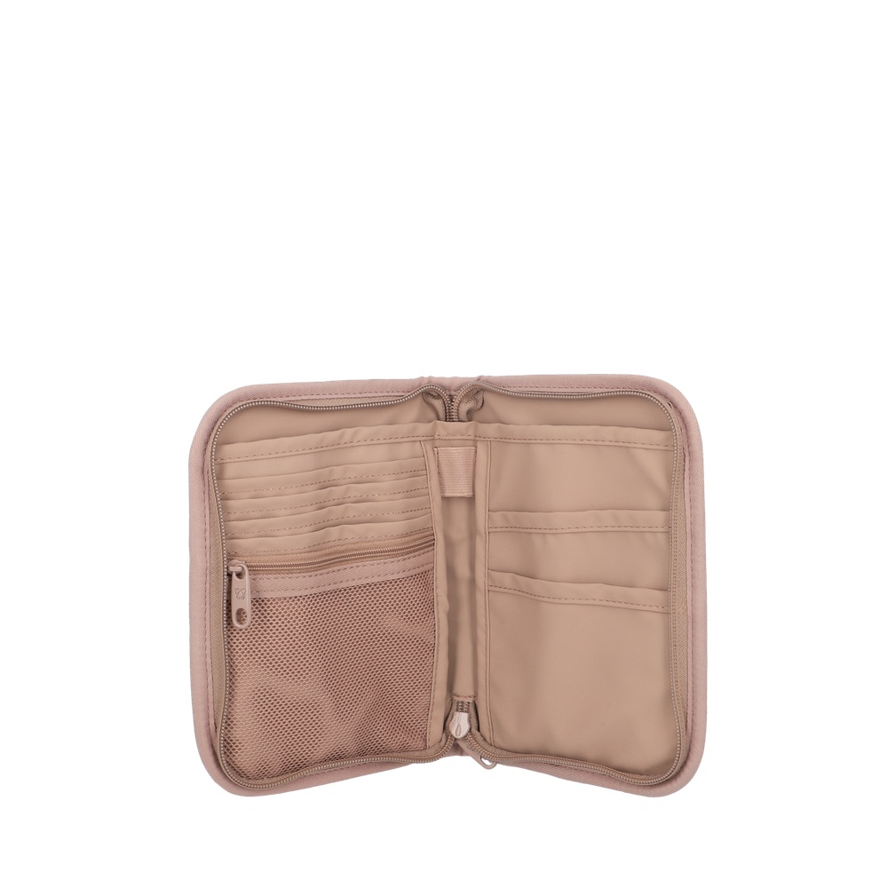 PORTA PASAPORTE ESTUCHE PROTECTOR DE VIAJE SAXOLINE ROSADO - 3