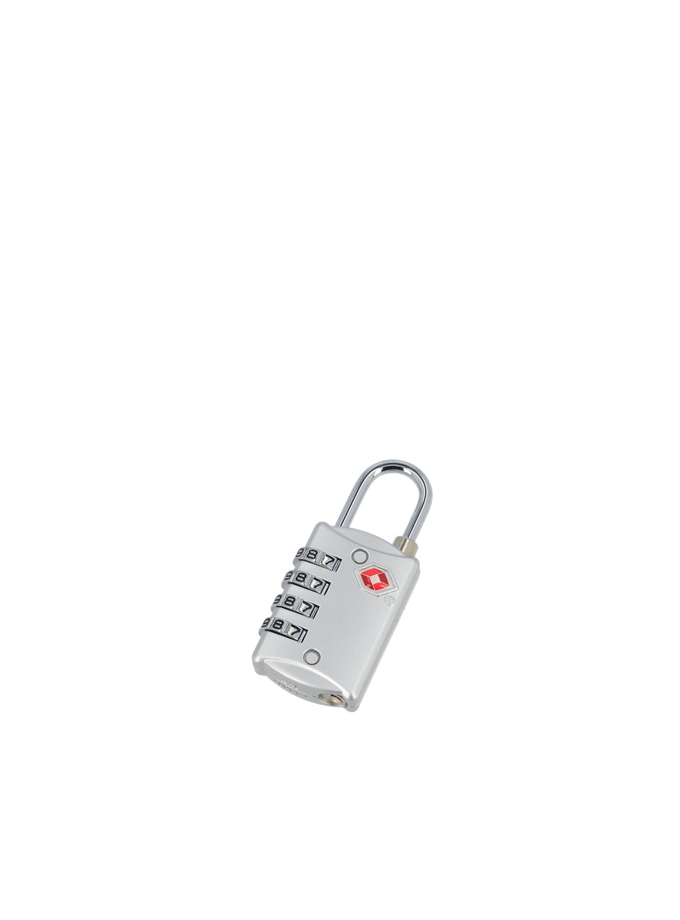 CANDADO PARA MALETA CON 4 DIALES TSA SAXOLINE PLATEADO - 4