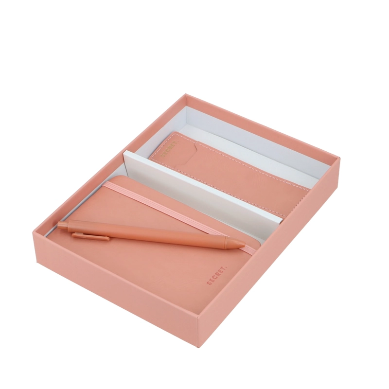 SET LIBRETA + SEPARADOR + LAPIZ SECRET SINTRA SC6 CORAL - 1
