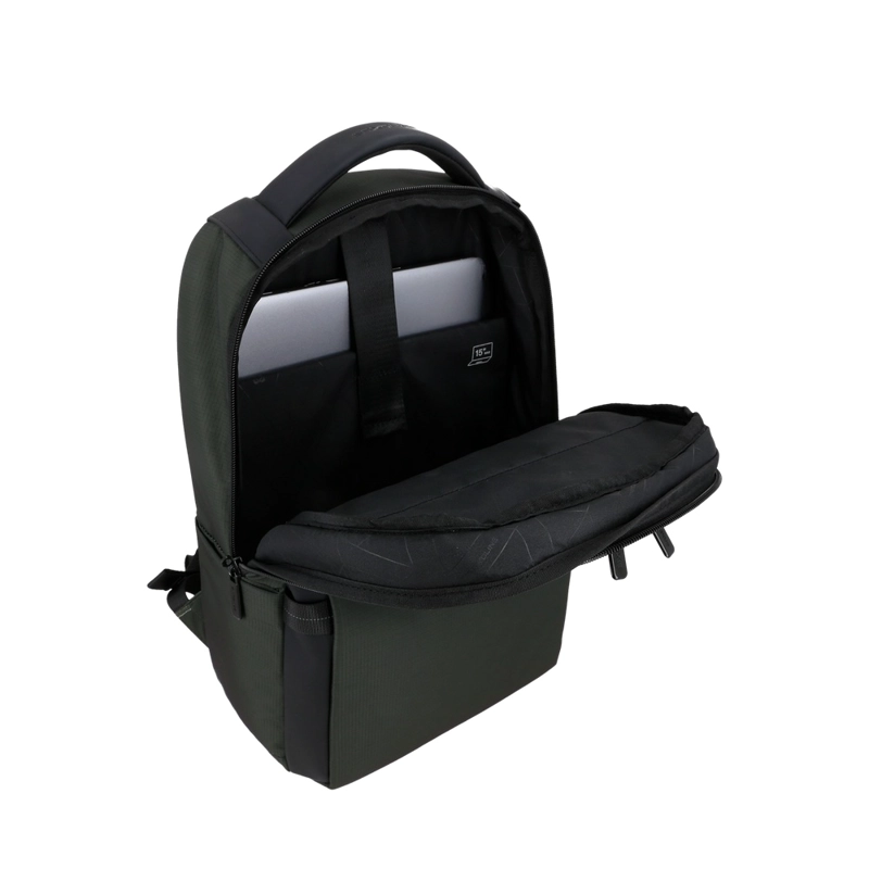 MOCHILA NOTEBOOK SAXOLINE WESTSIDE VERDE OLIVA 15' - 4