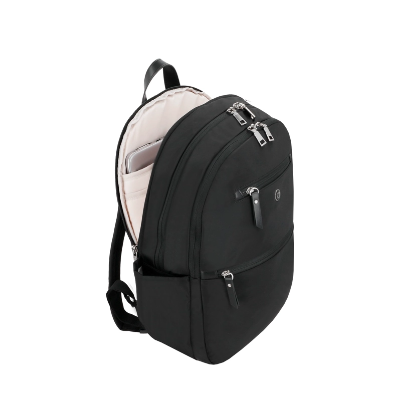 MOCHILA NOTEBOOK SAXOLINE TUNNEL NEGRO/PLATEADO 15' - 4