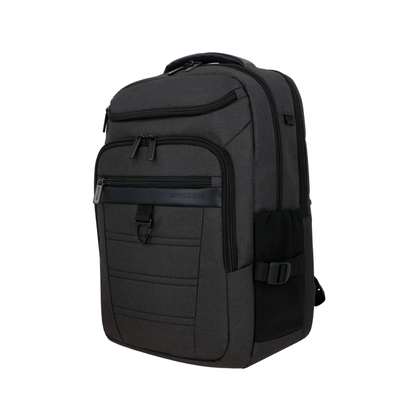 MOCHILA NOTEBOOK SAXOLINE OLDTOWN GRIS 16' - 2