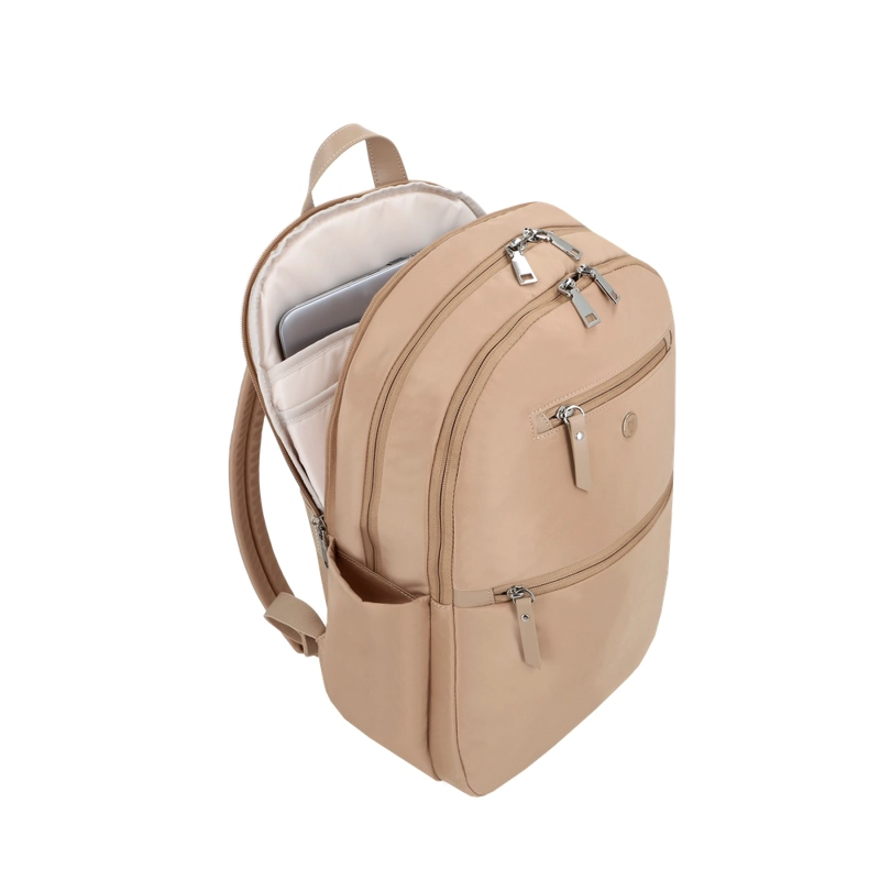 MOCHILA NOTEBOOK SAXOLINE TUNNEL BEIGE 15' - 4