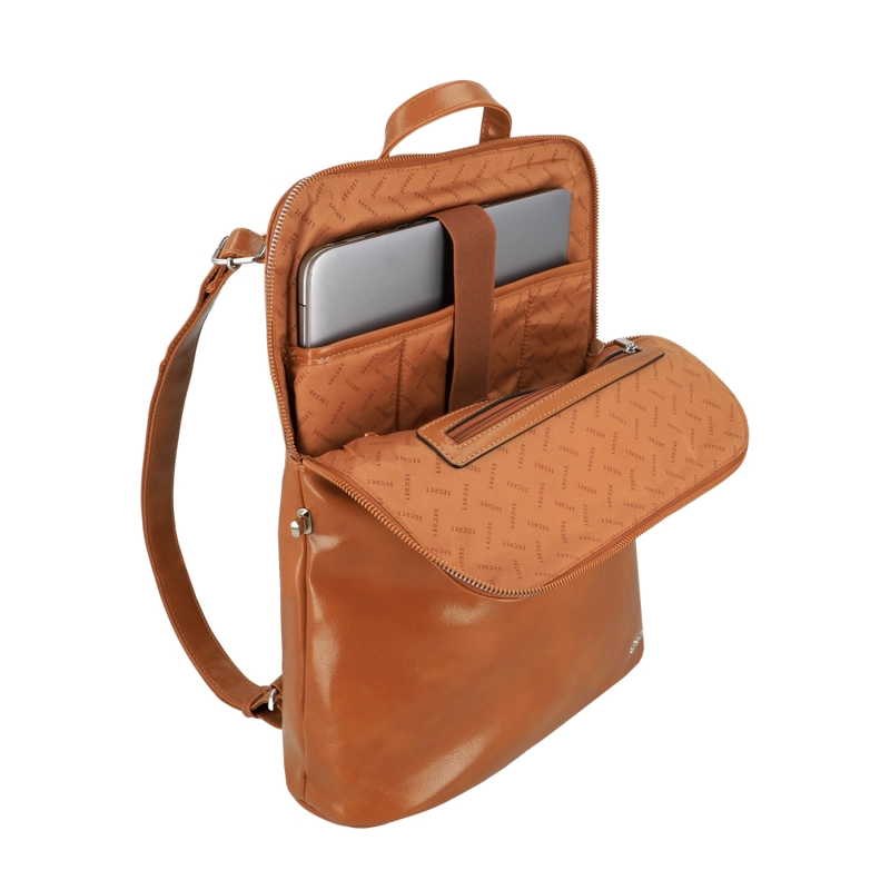 MOCHILA NOTEBOOK SECRET SEGURAS SC6 CAFE  15' - 4