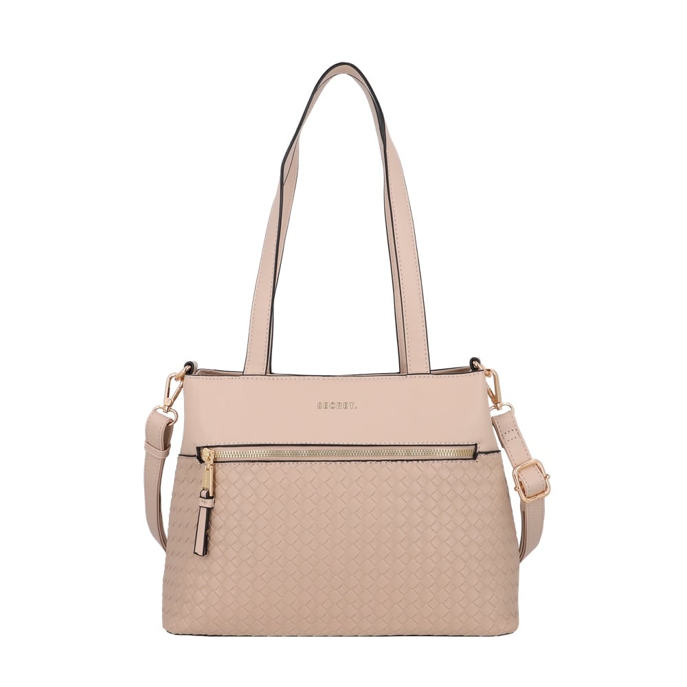 CARTERA DE HOMBRO SECRET SEGOVIA ST6 L BEIGE - 1