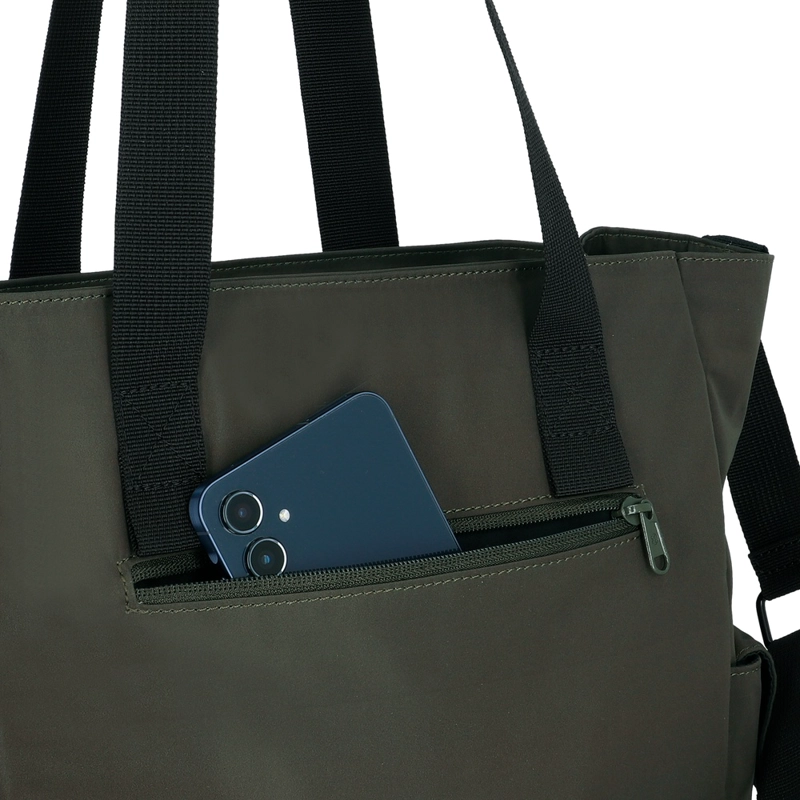 CARTERA TOTE BAG XTREM TESSA 6XT VERDE OLIVA 14' - 8