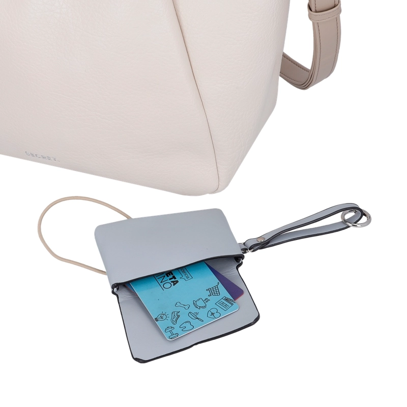 CARTERA DE HOMBRO SECRET ZAMORA ST6 L BEIGE - 7