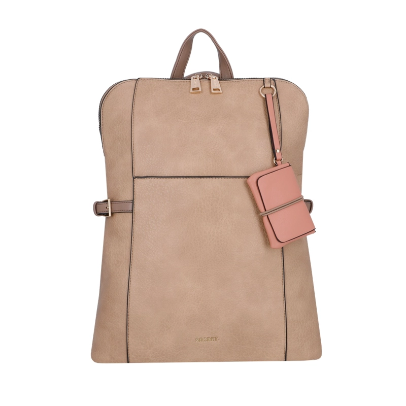 MOCHILA NOTEBOOK SECRET ZAMORA ST6 BEIGE 15' - 1