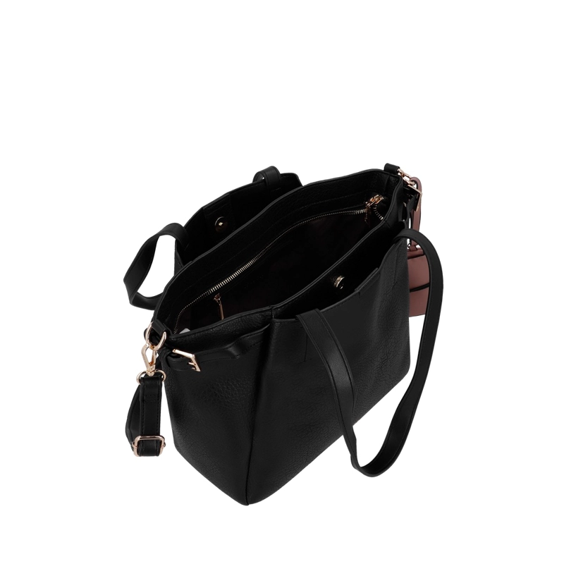 CARTERA DE HOMBRO SECRET ZAMORA ST6 L NEGRO - 4