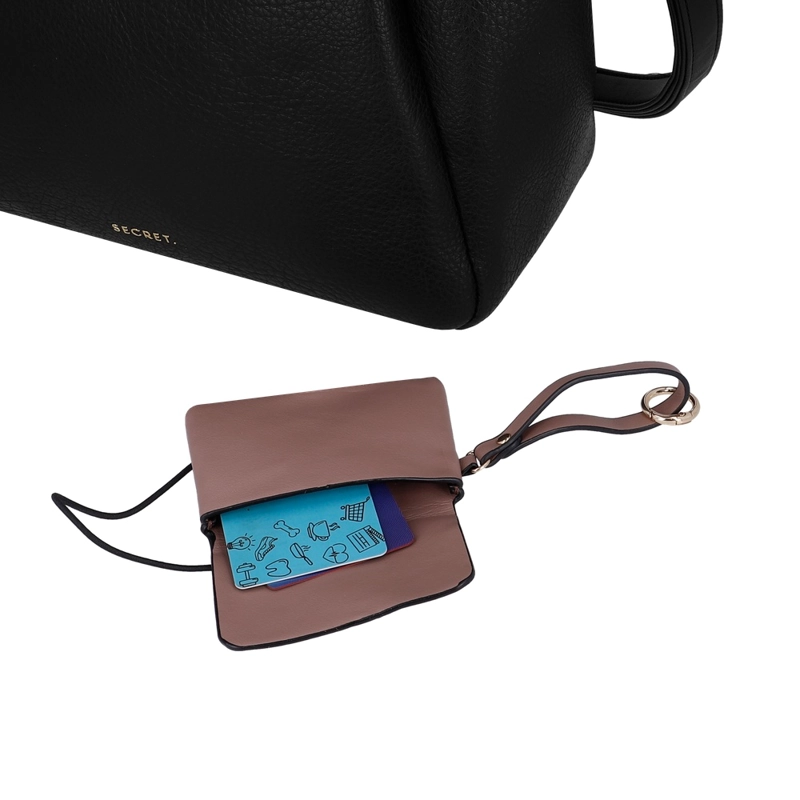 CARTERA DE HOMBRO SECRET ZAMORA ST6 L NEGRO - 7